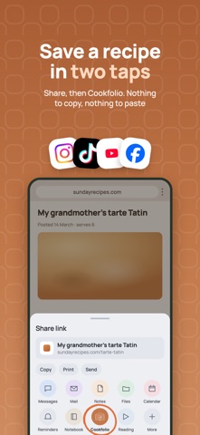 Cookfolio: Recipes & Planner iPhone screenshot