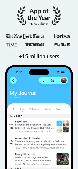 Day One: Daily Journal & Diary screenshot 1