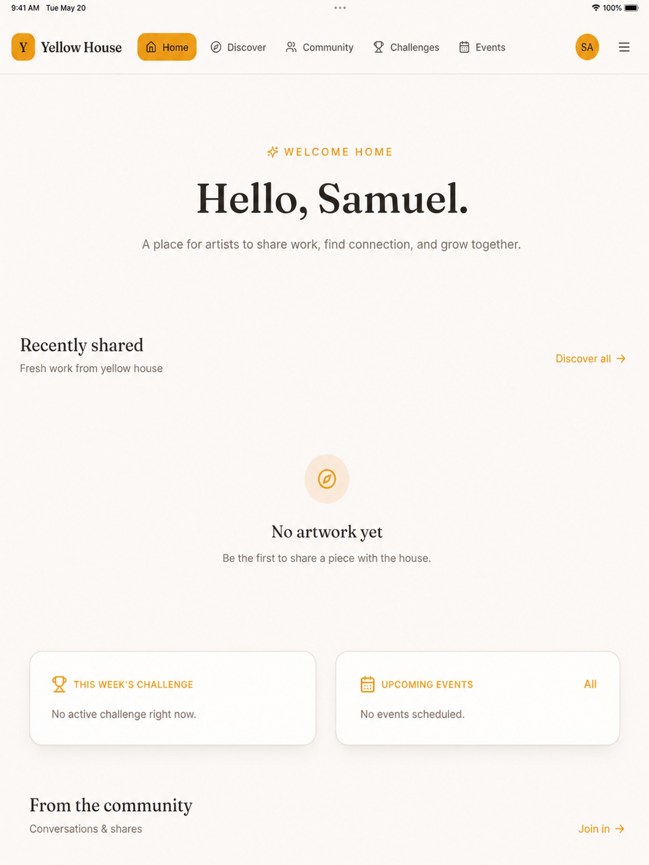 Screenshot 2 of Yellow House Artist Community