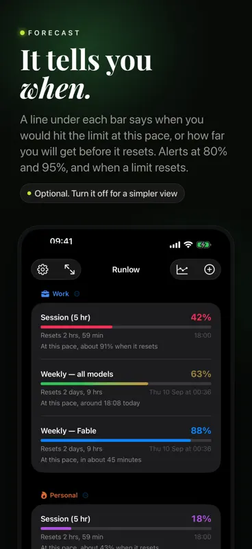 Runlow: AI Usage Meter screenshot 6 of 10