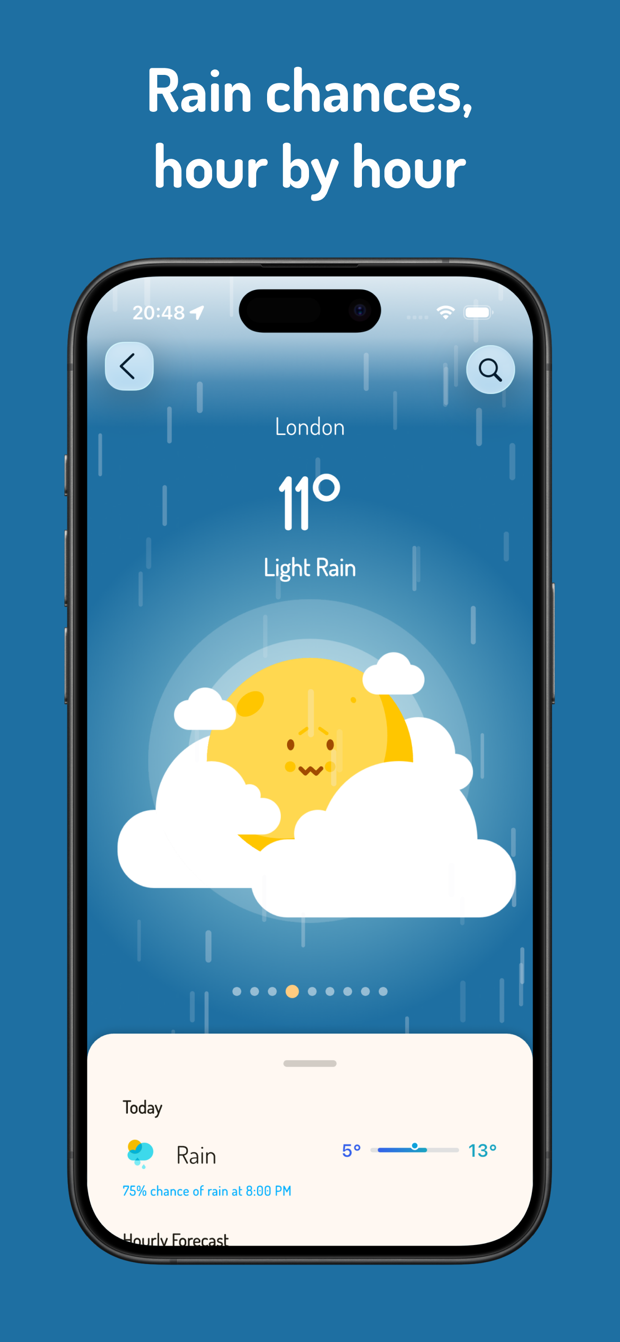 Cloudy - Cute Animated Weather screenshot 6