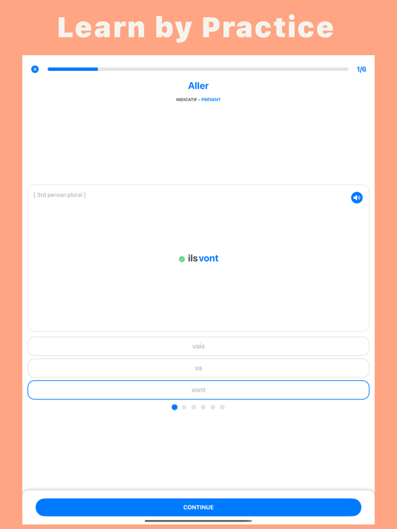 French Conjugation - Conjuga iPad screenshot 2 - Education app