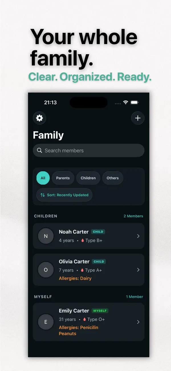 Screenshot #3 pour Family Emergency Card: ICE ID