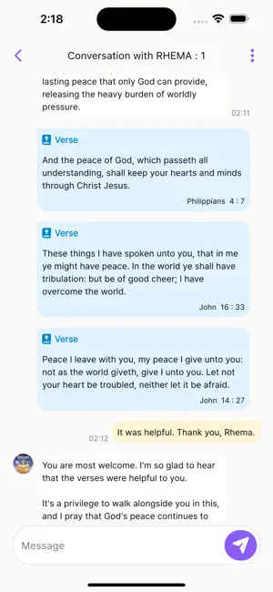 RHEMA : AI Bible Counseling screenshot 3