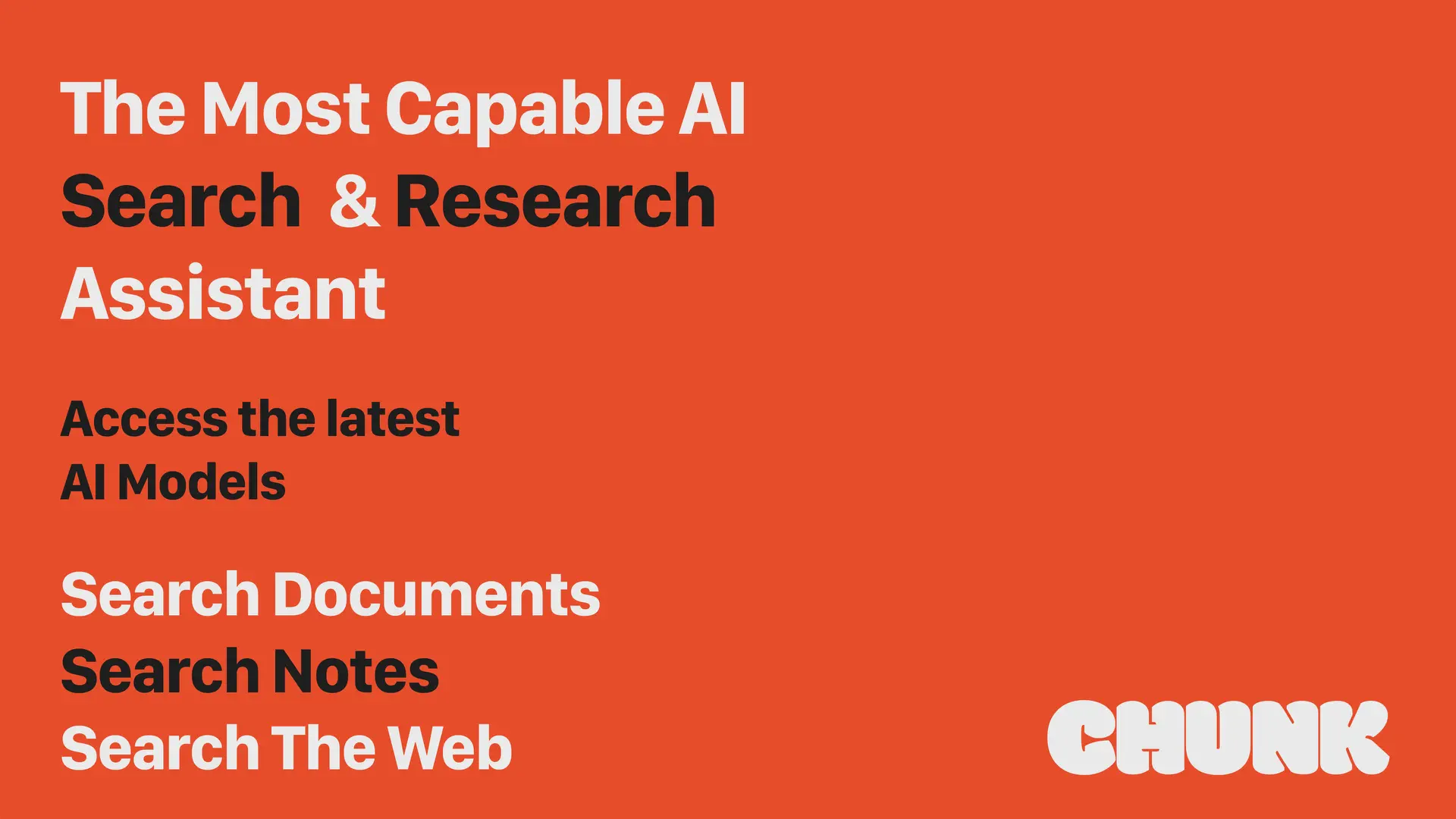 Chunk: AI Research Assistant screenshot