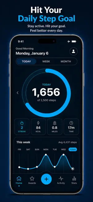 Velpa: Step Counter Pedometer screenshot 1