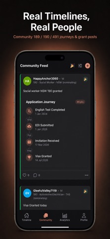 Skilled Visa Tracker: 189 190 iPhone screenshot