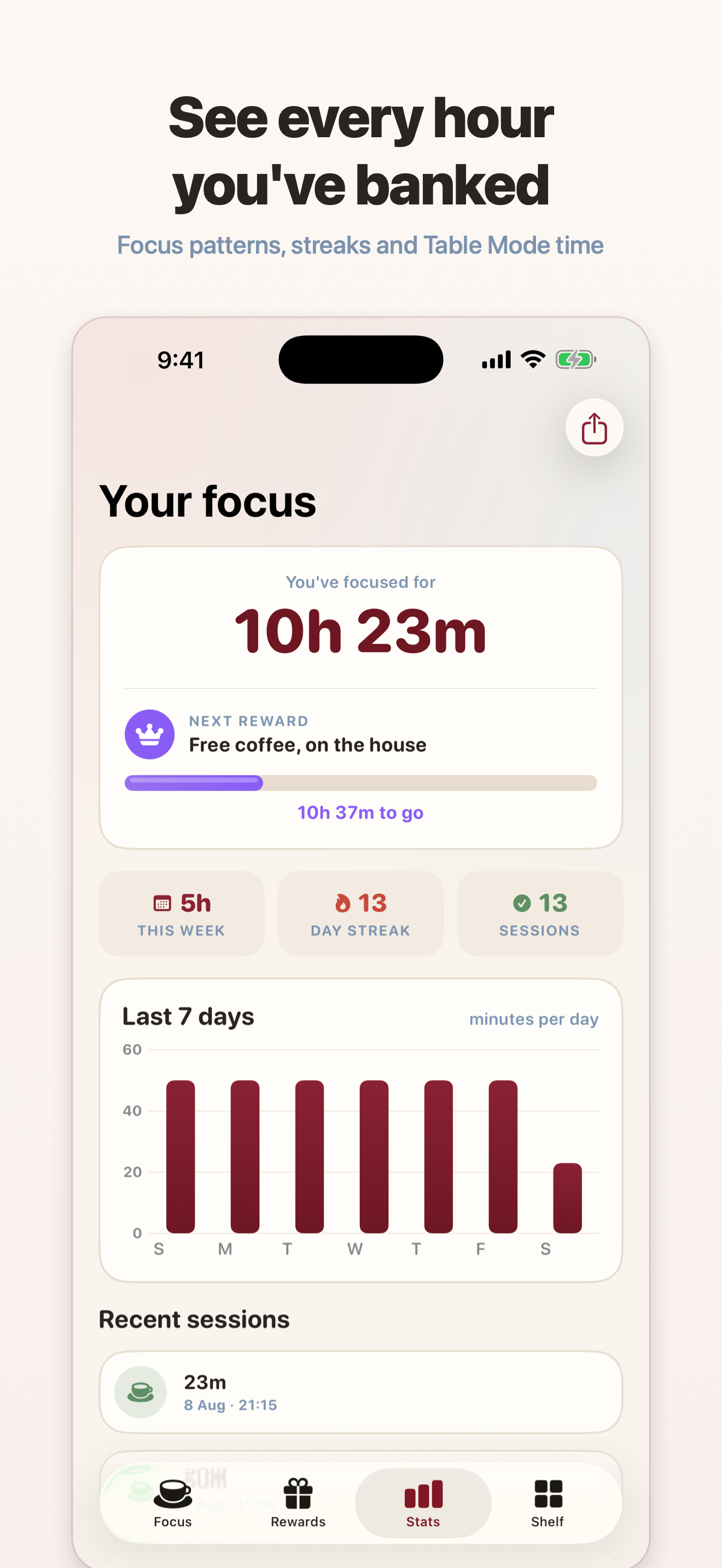 Crema: Focus & Earn Coffee screenshot 10