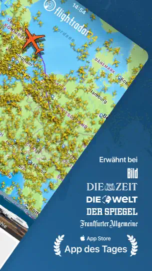 Screenshot von Flightradar24 | Flugradar auf dem iPhone 2