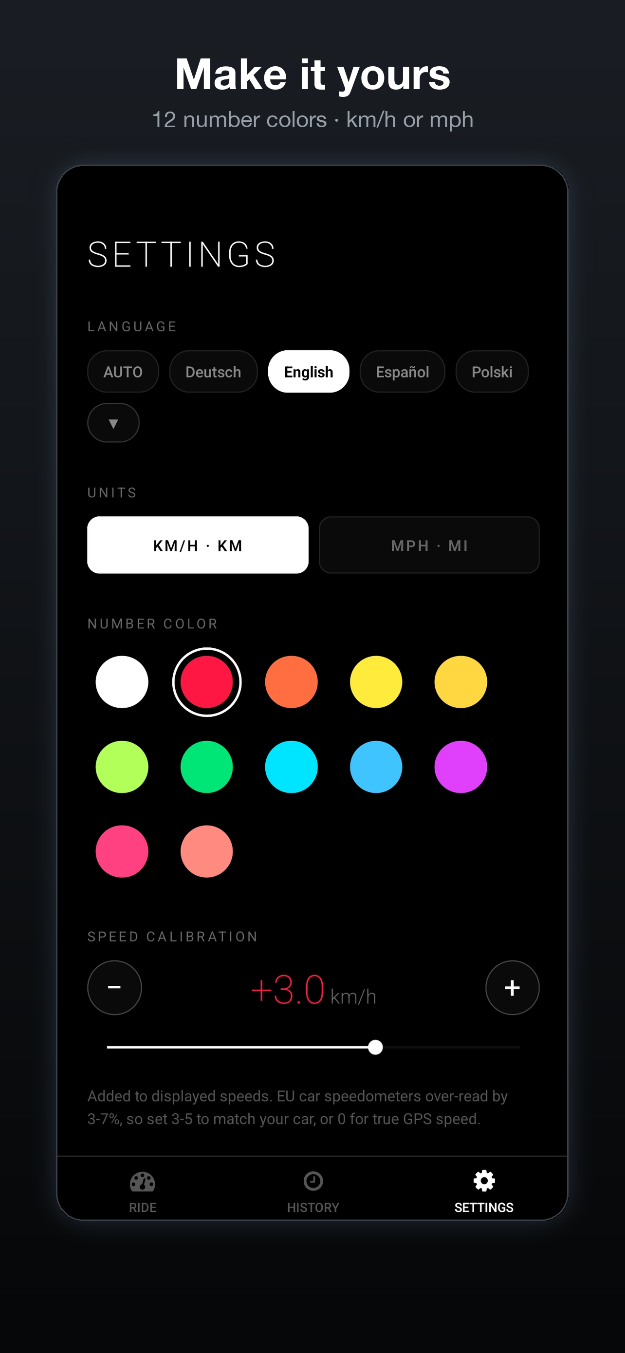 DarkSpeed: Bike Speedometer screenshot 7