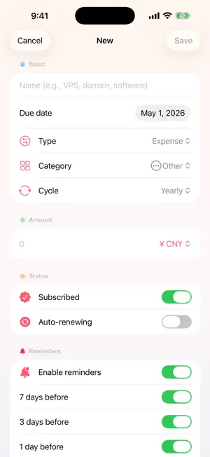 DueSub: Subscription Tracker screenshot 4