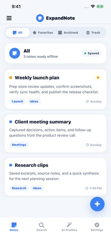 ExpandNote Screenshot 1 of 5