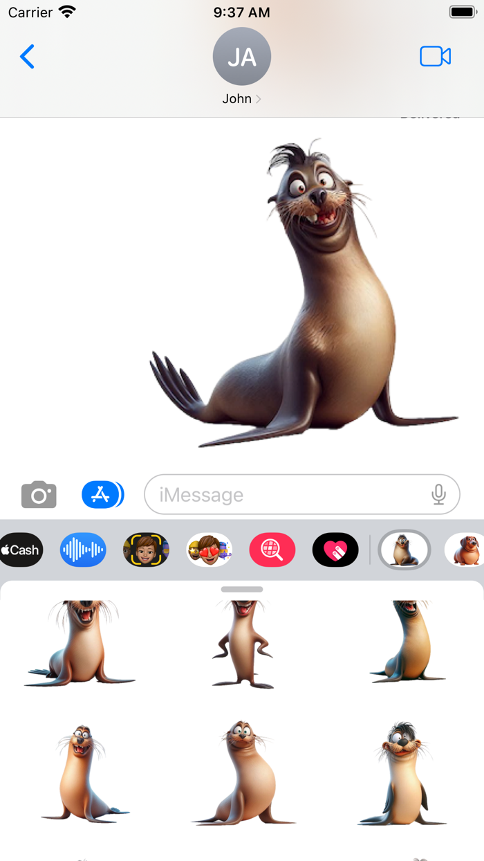 Silly Sea Lion Stickers