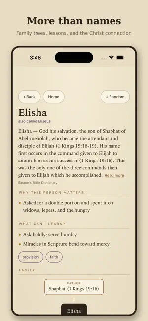 Begat: Bible People Explorer screenshot 2