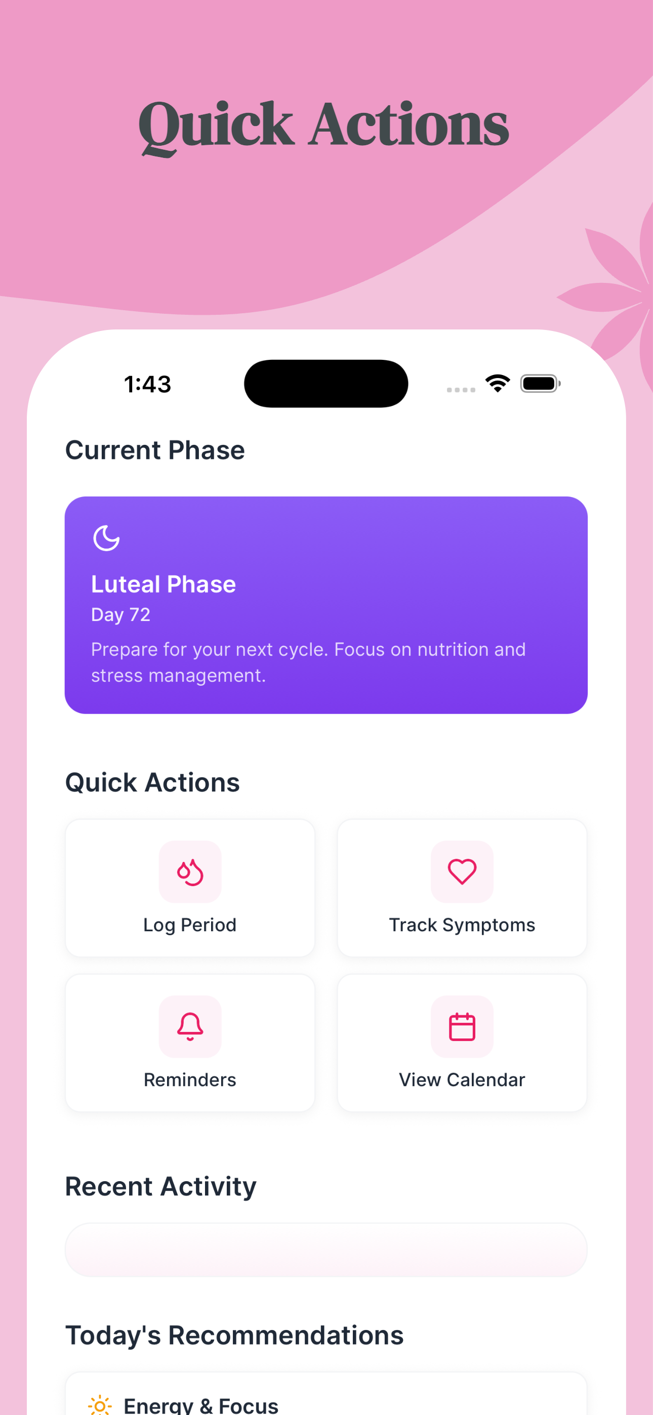 CycleBloom – Period Tracker screenshot 3