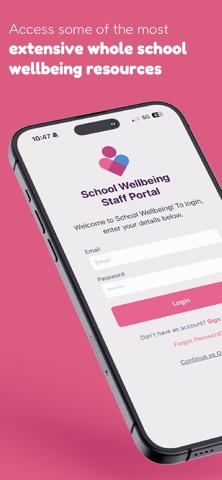 School Wellbeing iPhone screenshot