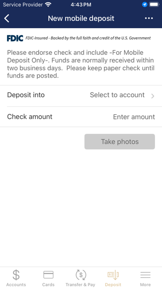 FFBW Personal Banking Screenshot