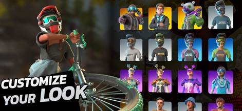 Touchgrind BMX 3: Rivals - Explore the extensive customization options, including unique rider avatars and vibrant bike skins, allowing players to personalize their in-game appearance.