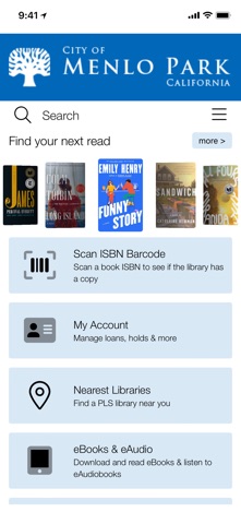 Menlo Park Library Screenshot 1 of 6