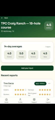 Up To Par app screenshot