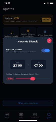 Seismo - Alertas de Terremotos iPhone screenshot 7