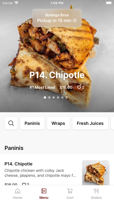 Bodega Bros iPhone screenshot 2 - Food & Drink app