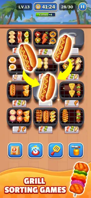 Grill Match®: Food Sort Puzzle screenshot 1