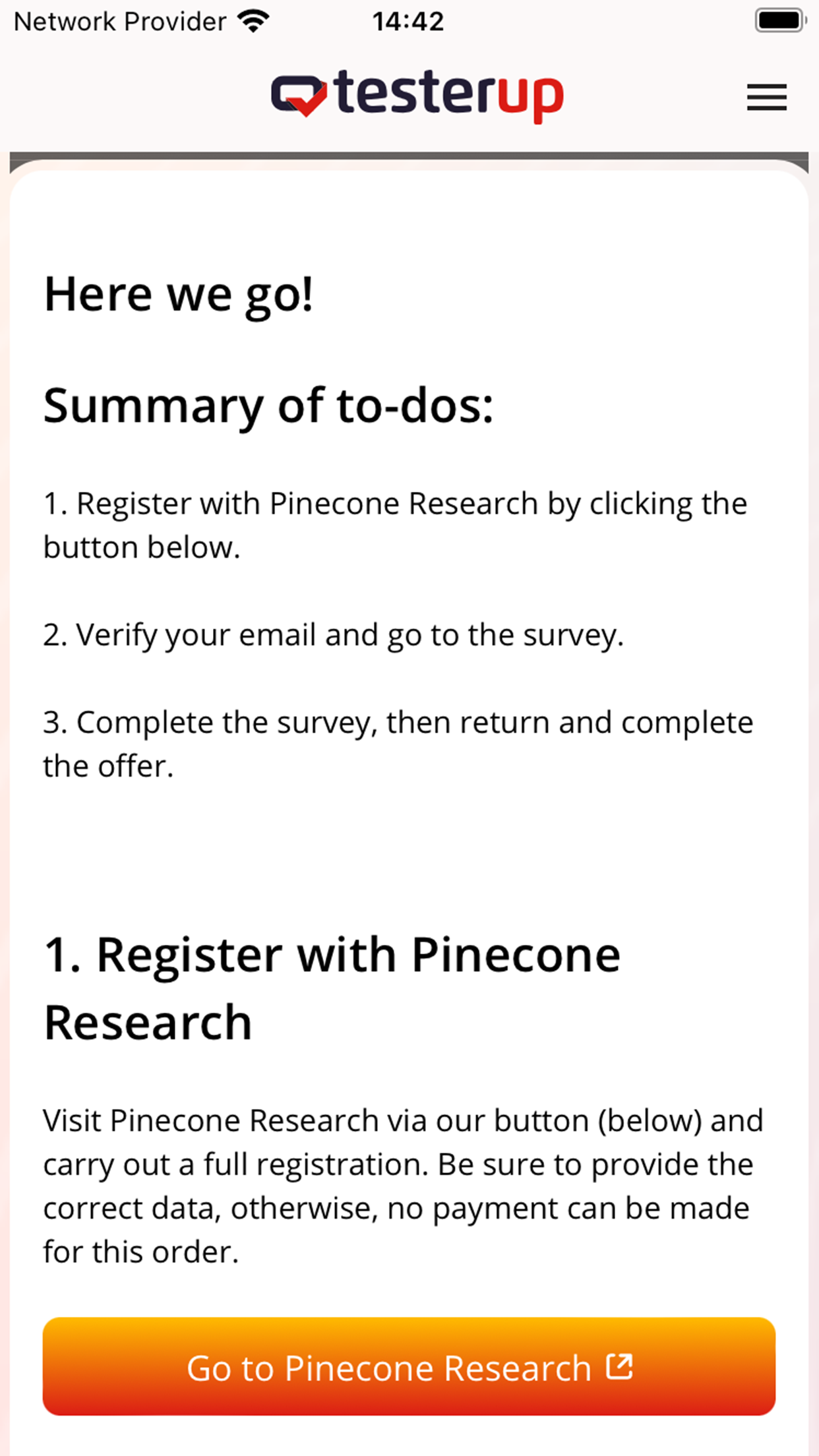 testerup - earn money screenshot 2