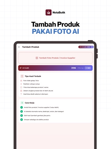 NotaButik iPad screenshot