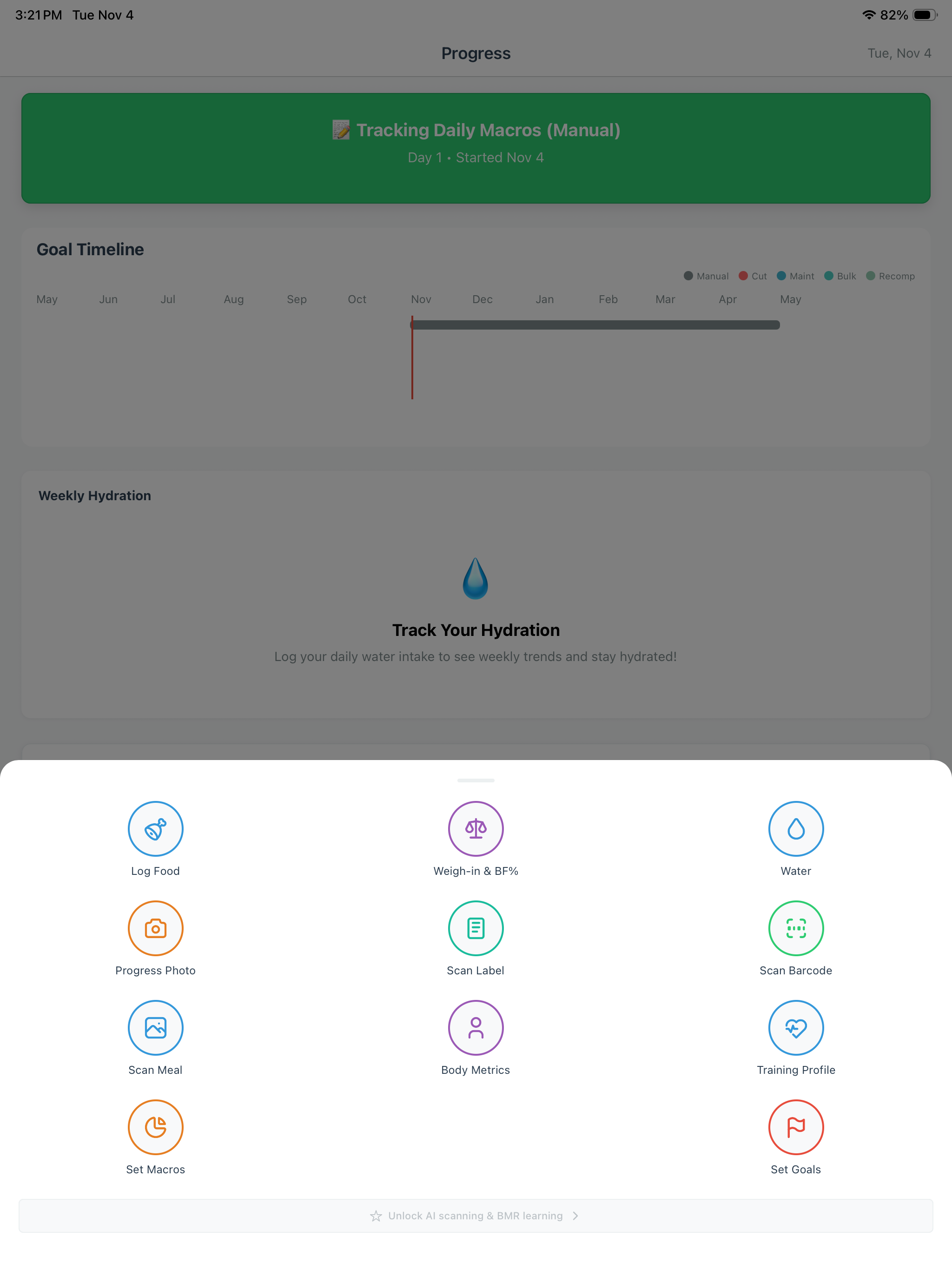 Macro Tracker - VitalOS
