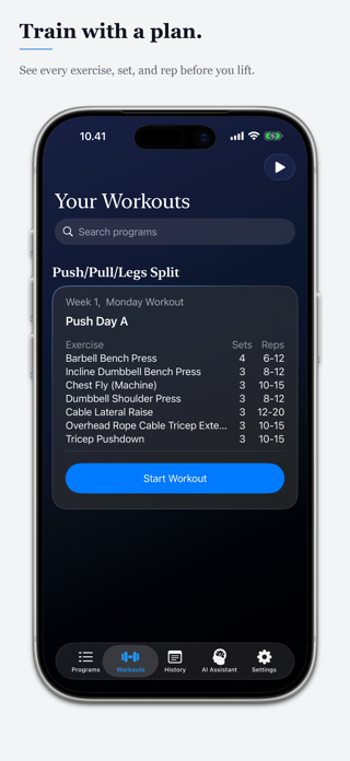 GymPath: Workout Tracker / Log Screenshot 1 of 10