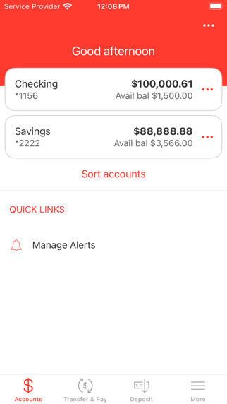 First State Bank of Nashua Screenshot