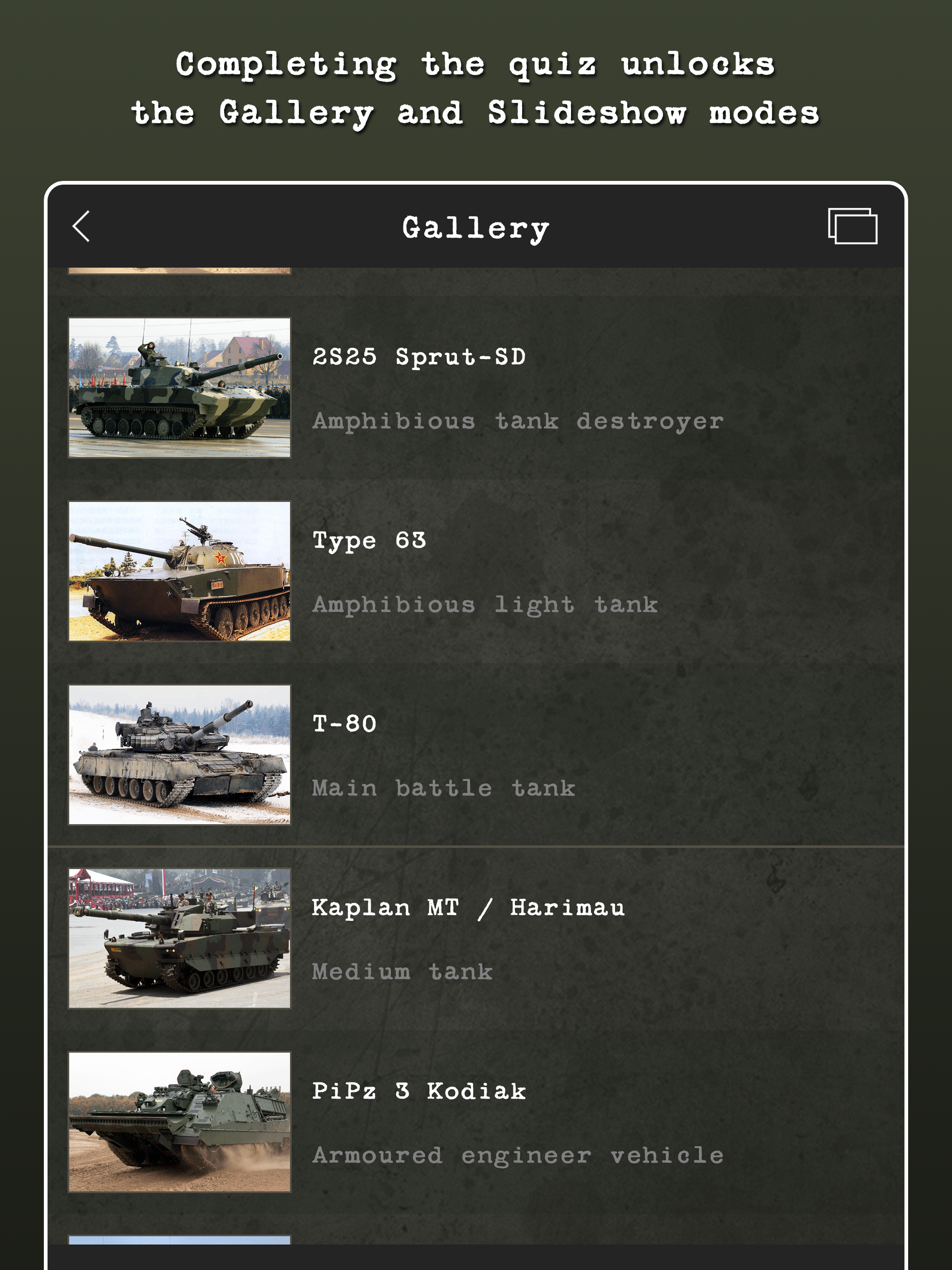 Guess the Modern Tank