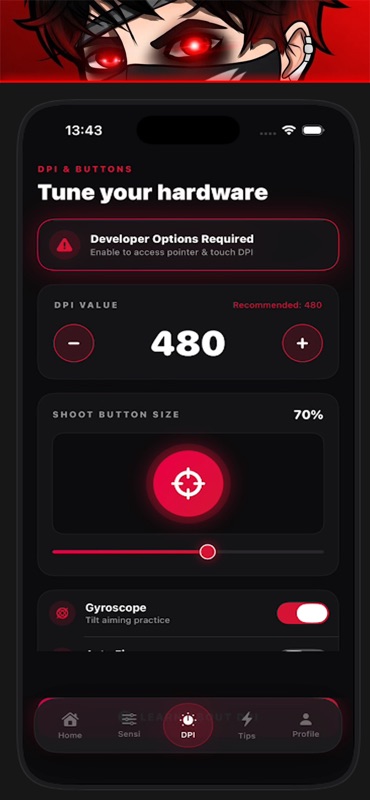 Only Red Settings Aim screenshot 4