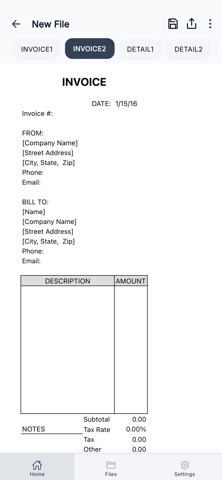 Sales Invoice screenshot