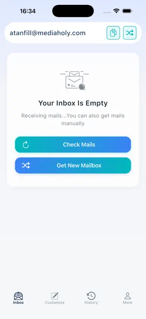 MailTicking - Temp Mail screenshot 1