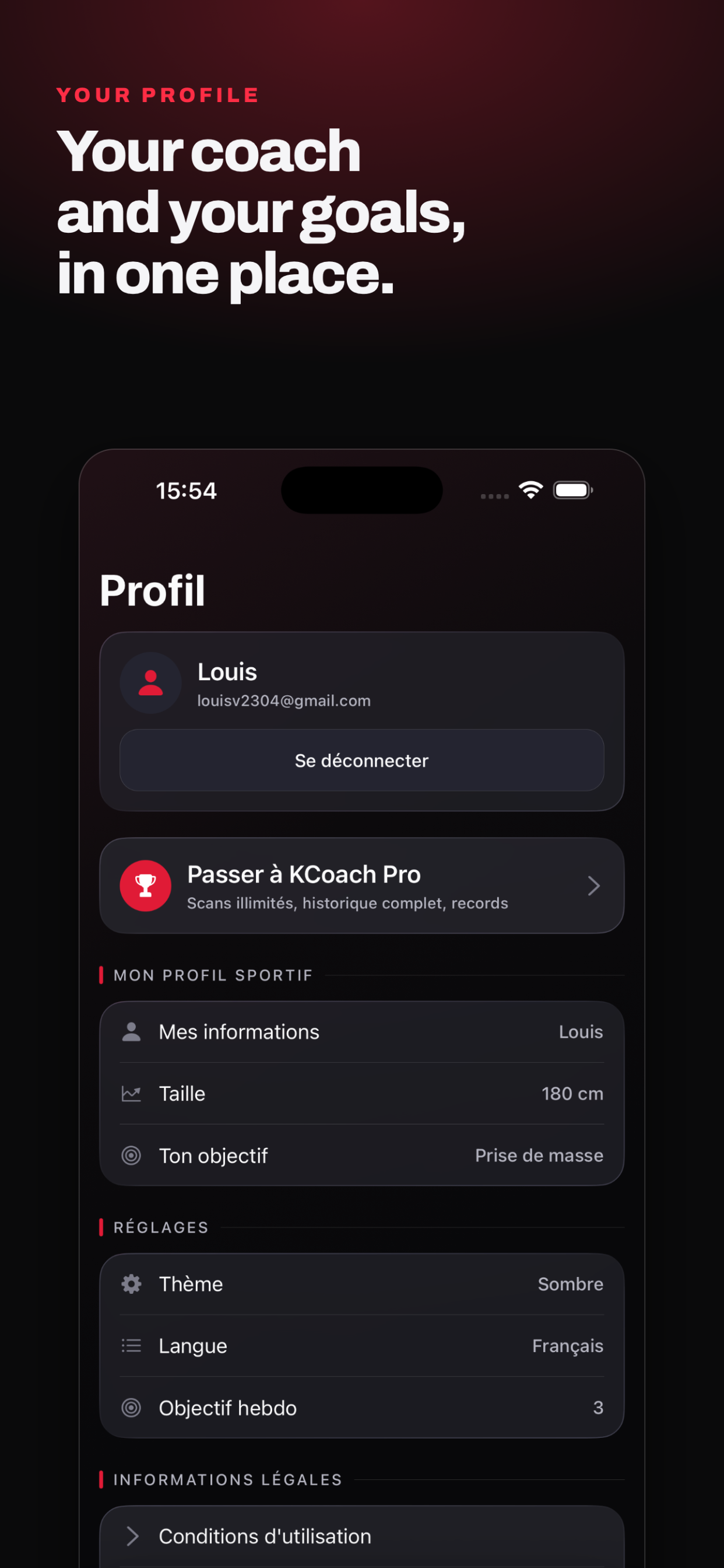 KCoach - AI Gym Workout ㅤ screenshot 3