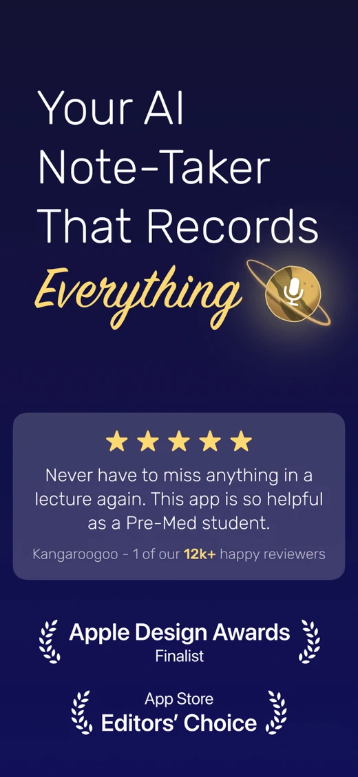 Noted: Record & AI Transcribe screenshot 1