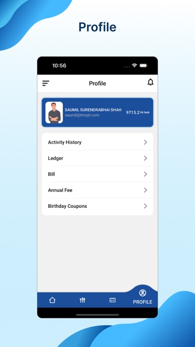 Sports Club Member Screenshot