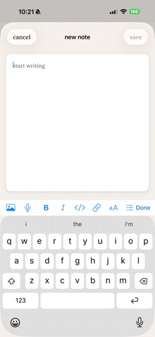 jottie: smart notes screenshot