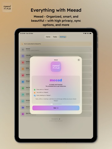 Meead — Shifts, Tasks & Tools