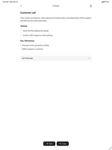 Speakly: AI Voice Keyboard iPad screenshot