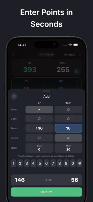 BelotePoint – Belote Counter screenshot 2