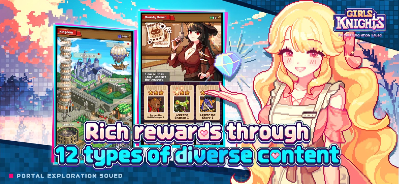 Girls Knights: SQUAD RPG Hack screenshot 4 - iOS game interface