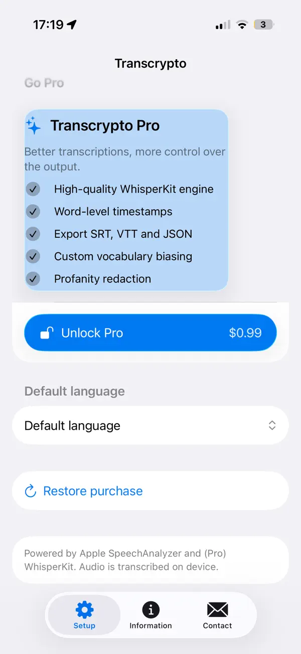 Screenshot #3 pour Transcrypto audio transcriber