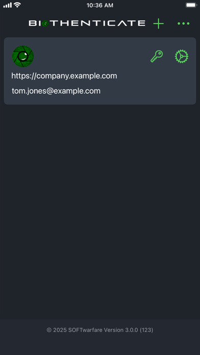 BioThenticate Screenshot