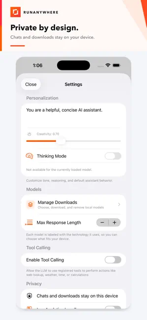 RunAnywhere iPhone screenshot 6