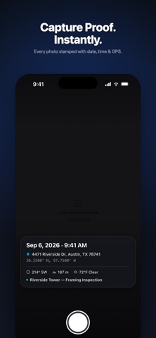 Timestamp Camera: GPS iPhone screenshot