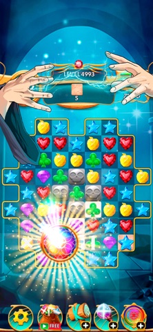 Match 3 Magic Jewels Blast iPhone screenshot