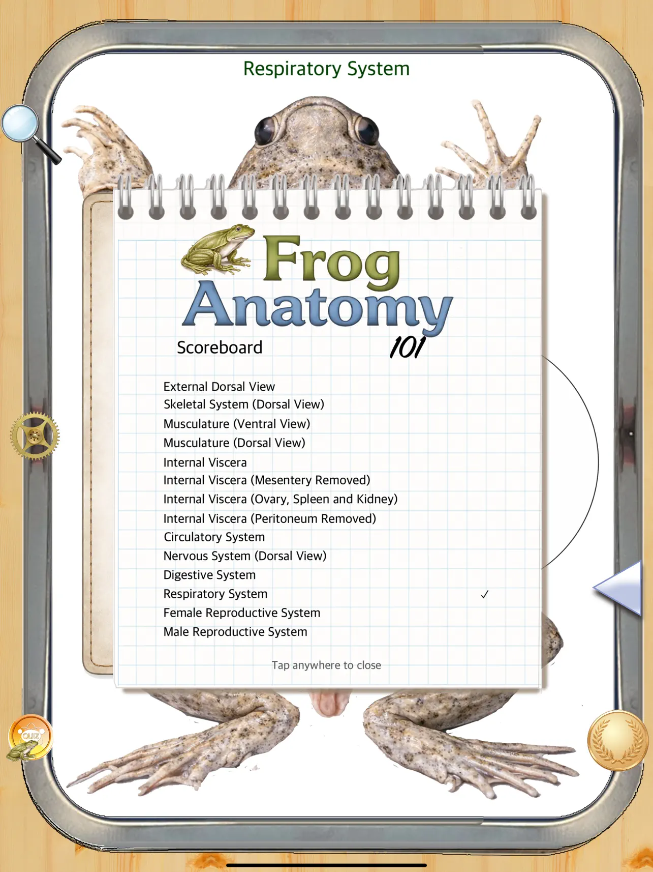 Screenshot #4 pour Frog Anatomy 101